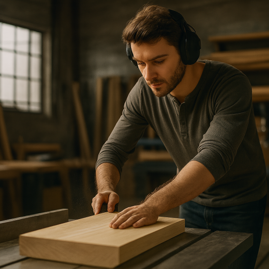 Woodworker at the bench